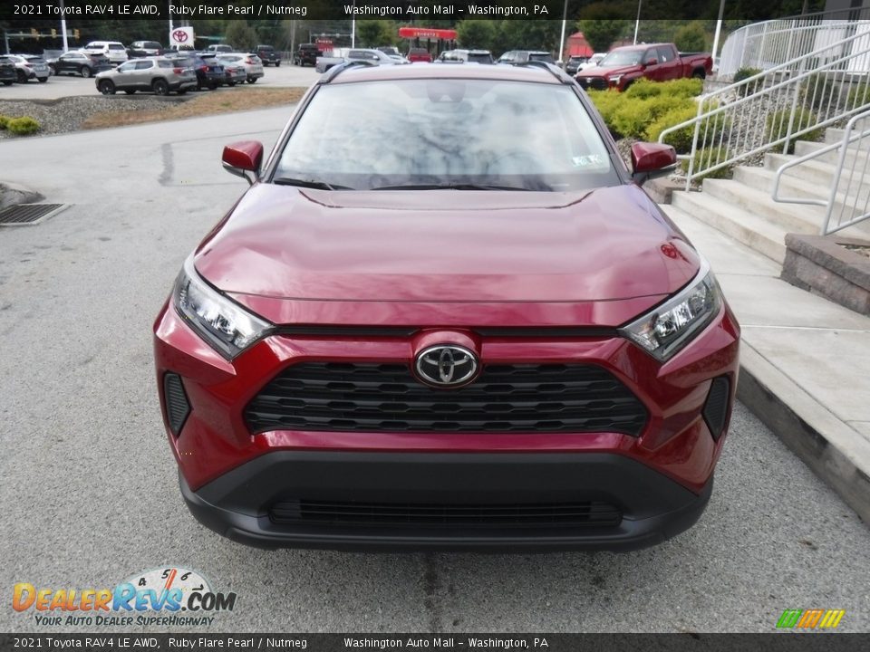 2021 Toyota RAV4 LE AWD Ruby Flare Pearl / Nutmeg Photo #11