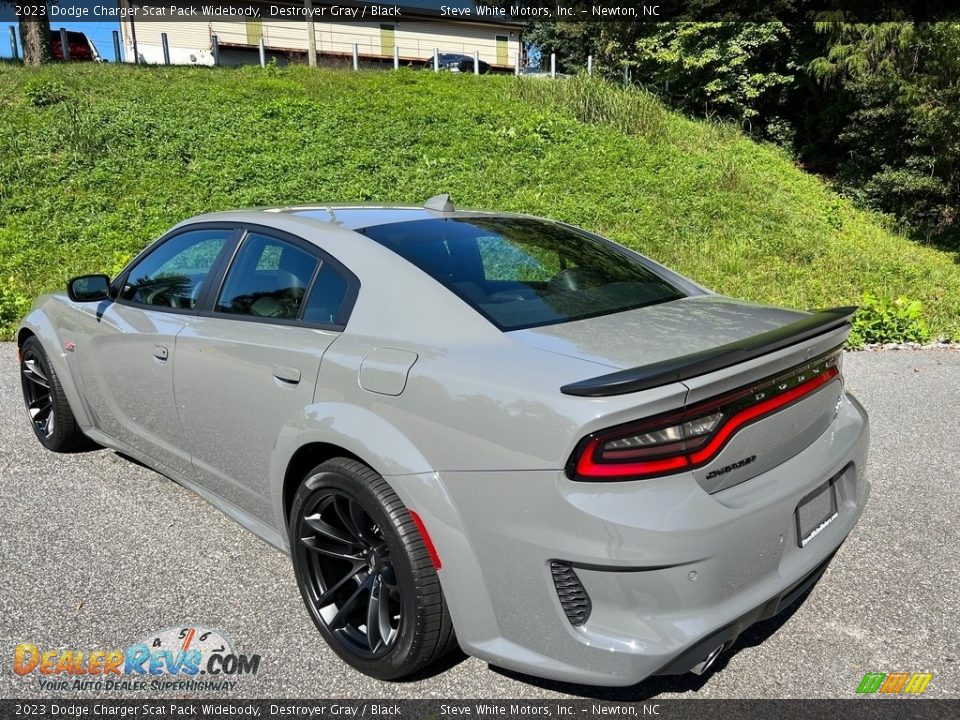 2023 Dodge Charger Scat Pack Widebody Destroyer Gray / Black Photo #8