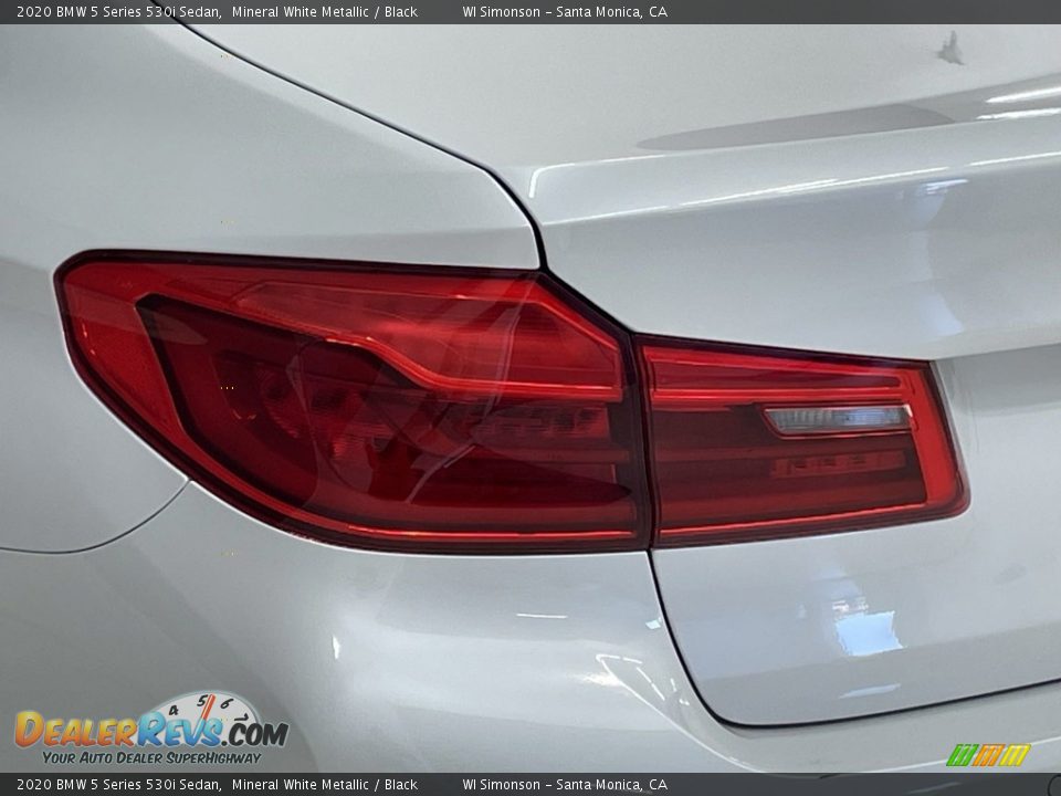 2020 BMW 5 Series 530i Sedan Mineral White Metallic / Black Photo #8