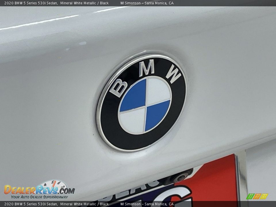 2020 BMW 5 Series 530i Sedan Mineral White Metallic / Black Photo #9