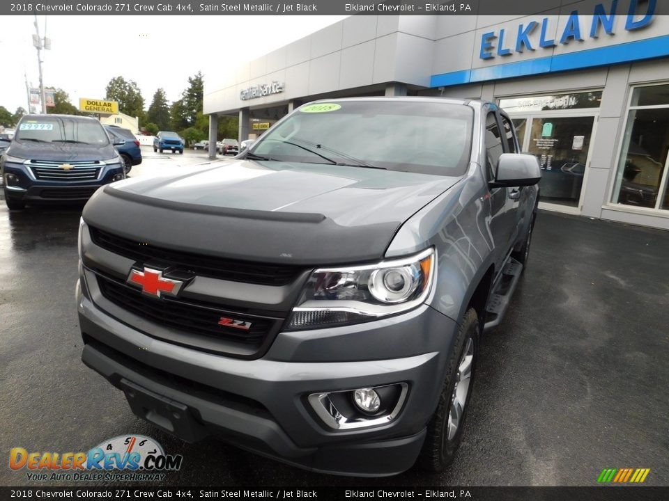 2018 Chevrolet Colorado Z71 Crew Cab 4x4 Satin Steel Metallic / Jet Black Photo #3