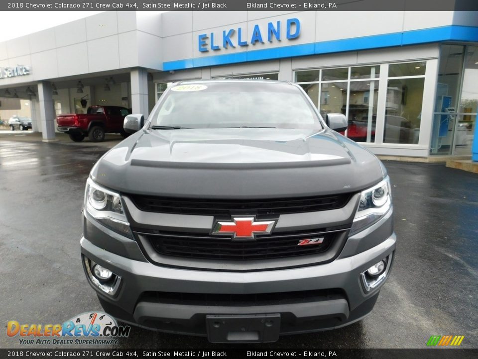 2018 Chevrolet Colorado Z71 Crew Cab 4x4 Satin Steel Metallic / Jet Black Photo #4