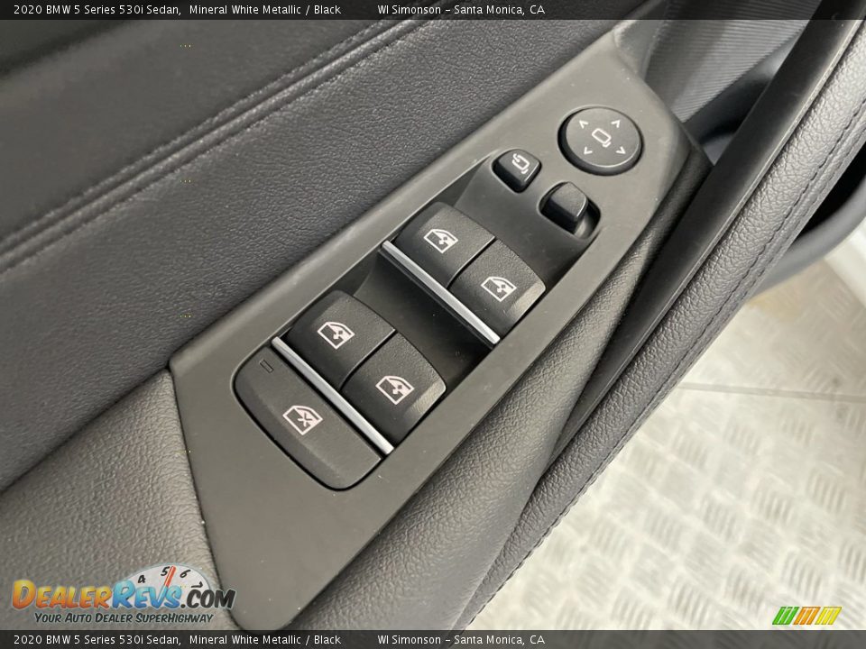 2020 BMW 5 Series 530i Sedan Mineral White Metallic / Black Photo #13
