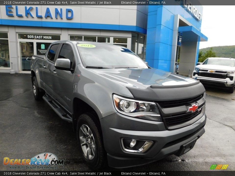 2018 Chevrolet Colorado Z71 Crew Cab 4x4 Satin Steel Metallic / Jet Black Photo #5