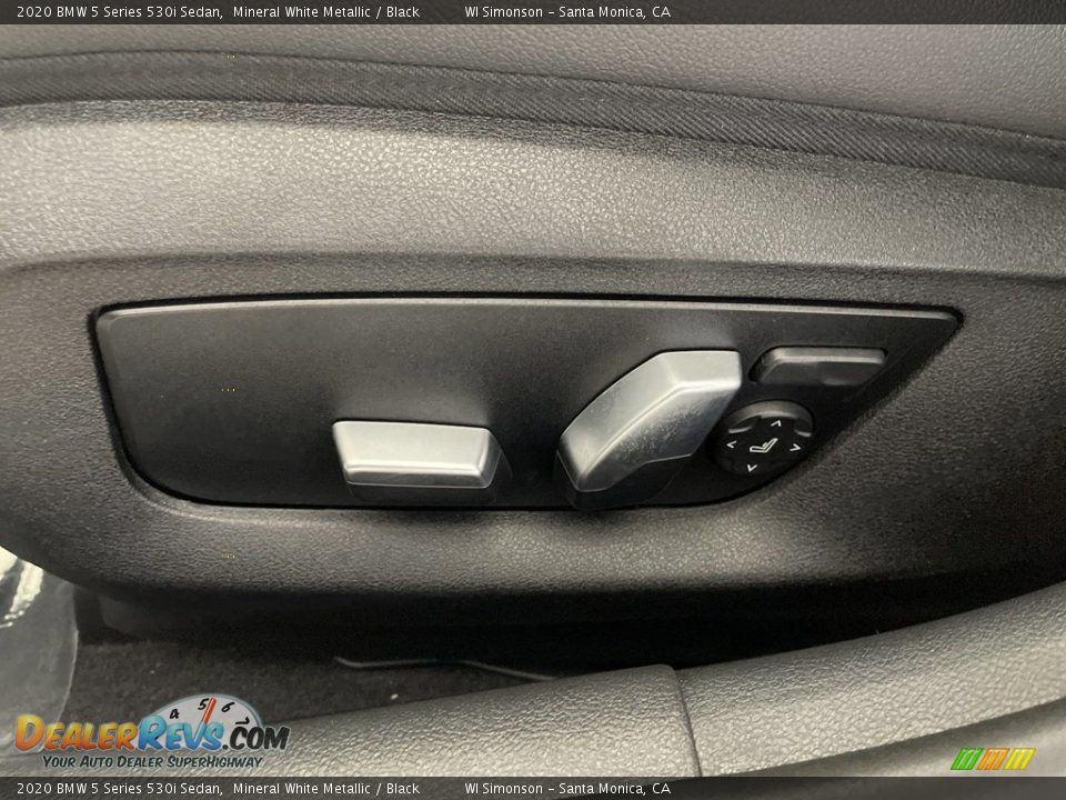 2020 BMW 5 Series 530i Sedan Mineral White Metallic / Black Photo #14