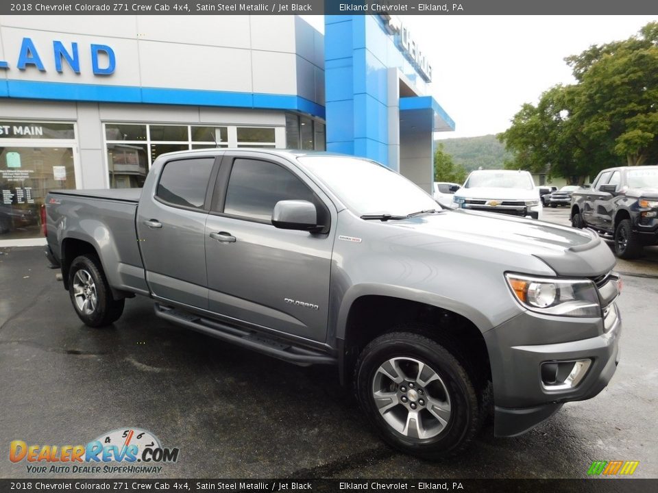 2018 Chevrolet Colorado Z71 Crew Cab 4x4 Satin Steel Metallic / Jet Black Photo #6