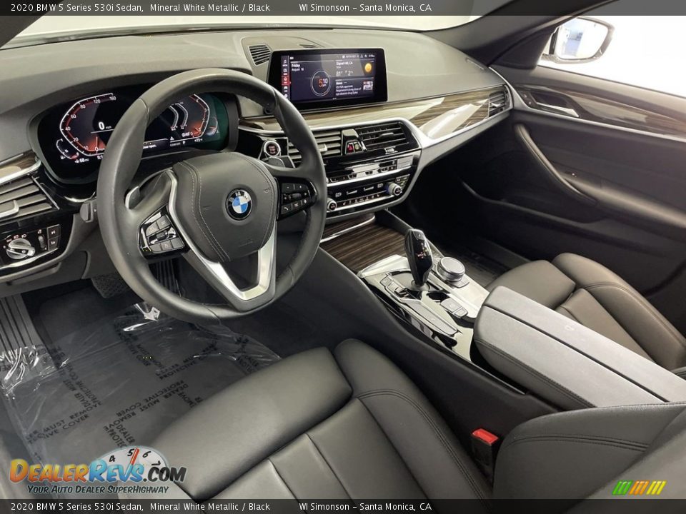 2020 BMW 5 Series 530i Sedan Mineral White Metallic / Black Photo #15