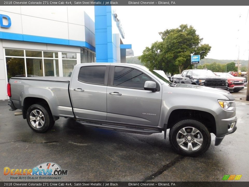 Satin Steel Metallic 2018 Chevrolet Colorado Z71 Crew Cab 4x4 Photo #7