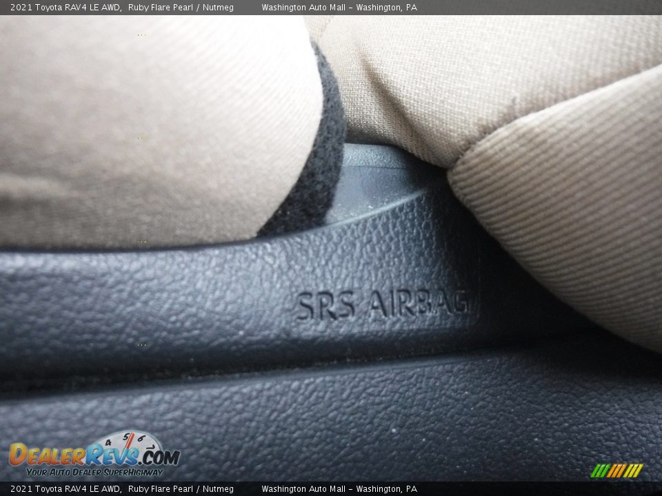 2021 Toyota RAV4 LE AWD Ruby Flare Pearl / Nutmeg Photo #21