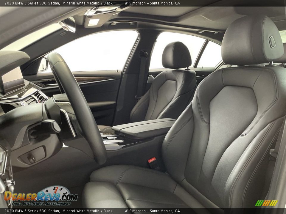 2020 BMW 5 Series 530i Sedan Mineral White Metallic / Black Photo #16