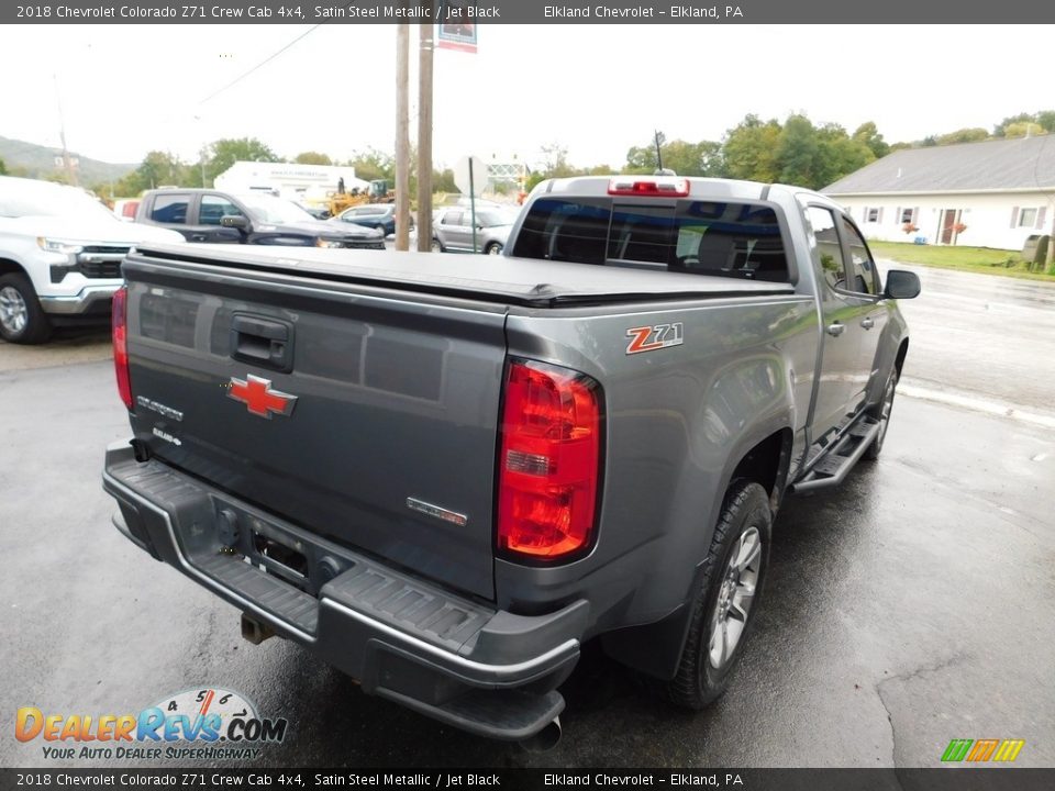 2018 Chevrolet Colorado Z71 Crew Cab 4x4 Satin Steel Metallic / Jet Black Photo #10