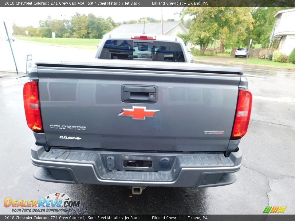 2018 Chevrolet Colorado Z71 Crew Cab 4x4 Satin Steel Metallic / Jet Black Photo #11