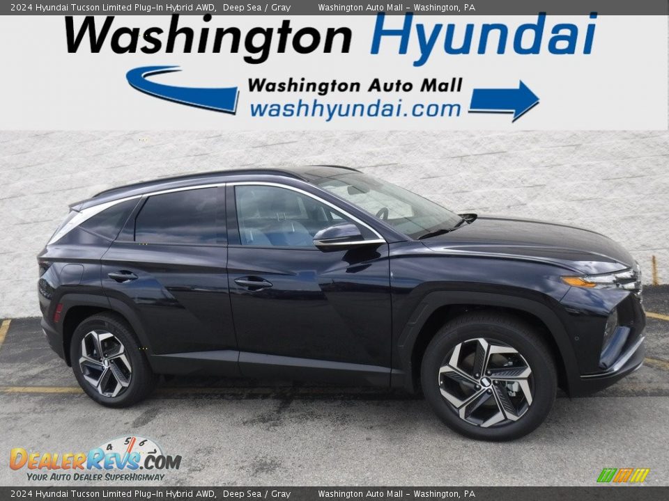 2024 Hyundai Tucson Limited Plug-In Hybrid AWD Deep Sea / Gray Photo #2