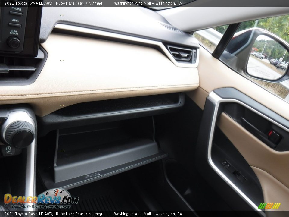 2021 Toyota RAV4 LE AWD Ruby Flare Pearl / Nutmeg Photo #26