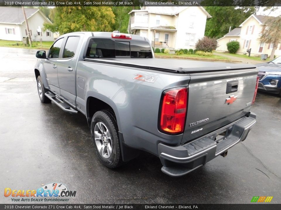 2018 Chevrolet Colorado Z71 Crew Cab 4x4 Satin Steel Metallic / Jet Black Photo #12