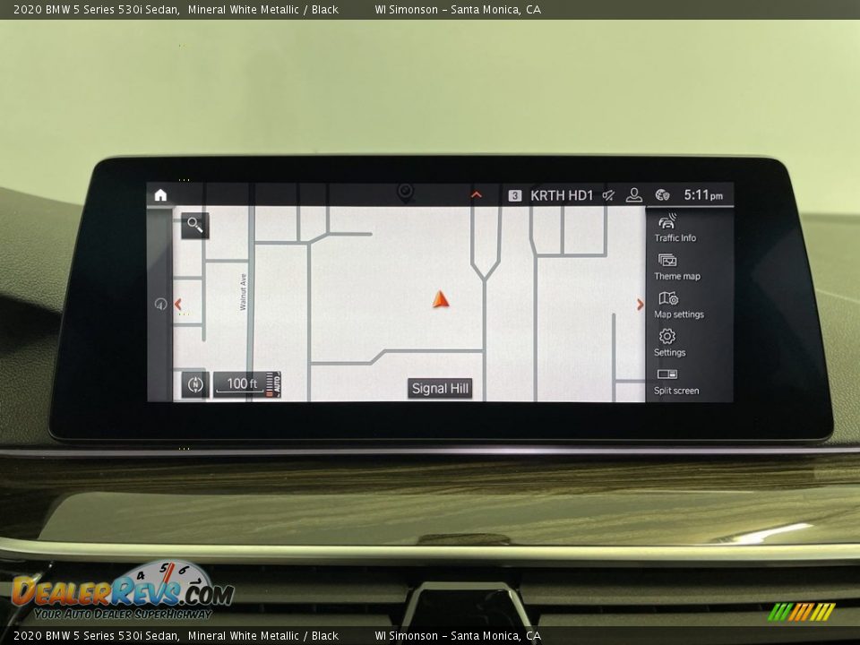2020 BMW 5 Series 530i Sedan Mineral White Metallic / Black Photo #24
