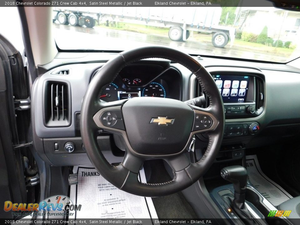 2018 Chevrolet Colorado Z71 Crew Cab 4x4 Satin Steel Metallic / Jet Black Photo #23