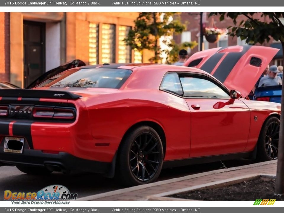 2016 Dodge Challenger SRT Hellcat Go Mango / Black Photo #2