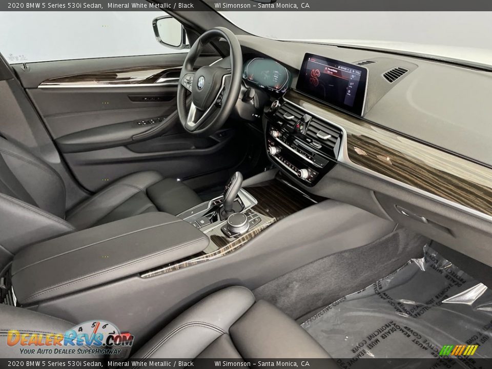2020 BMW 5 Series 530i Sedan Mineral White Metallic / Black Photo #33