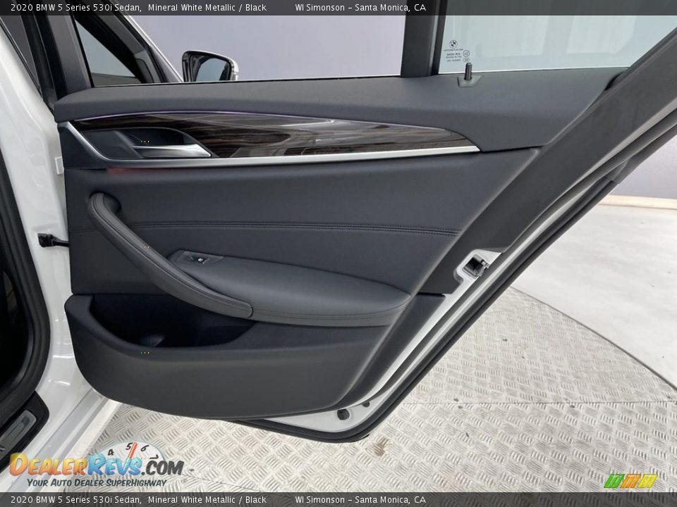 2020 BMW 5 Series 530i Sedan Mineral White Metallic / Black Photo #35
