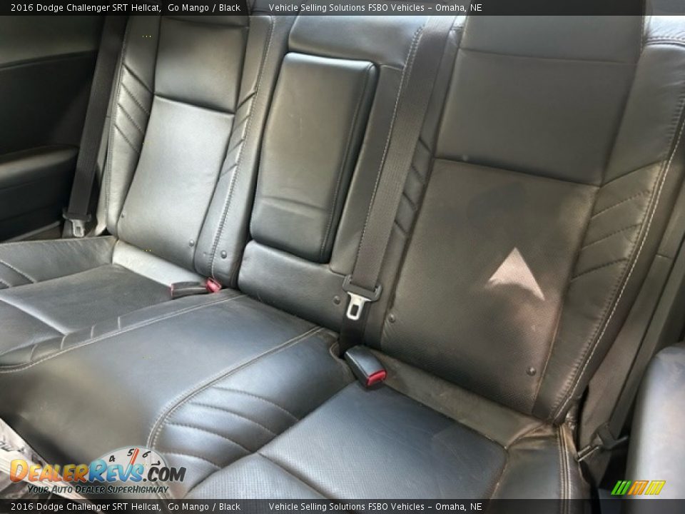 Rear Seat of 2016 Dodge Challenger SRT Hellcat Photo #10