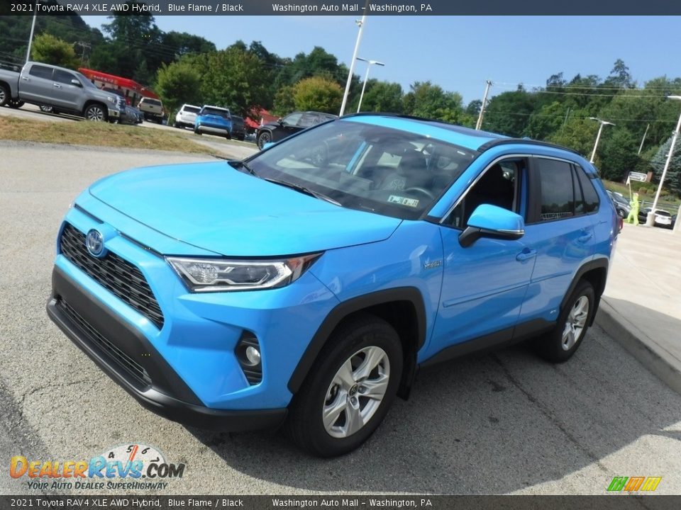 Blue Flame 2021 Toyota RAV4 XLE AWD Hybrid Photo #14