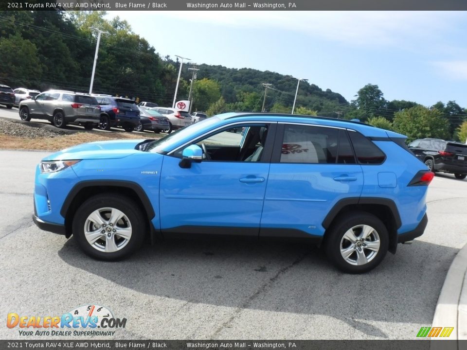 Blue Flame 2021 Toyota RAV4 XLE AWD Hybrid Photo #15