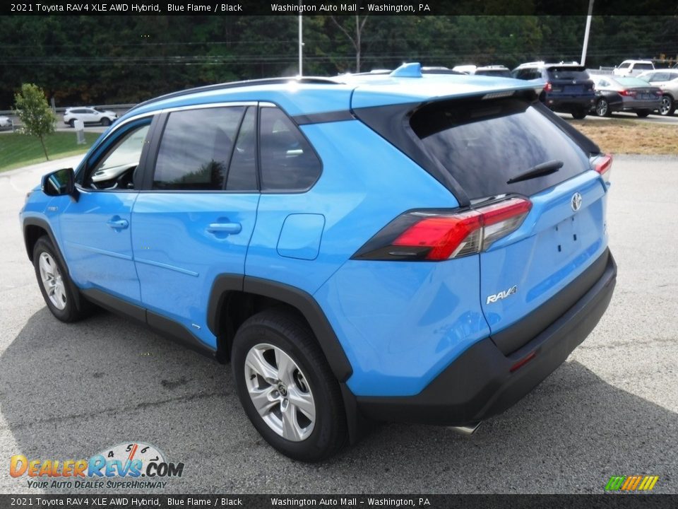 Blue Flame 2021 Toyota RAV4 XLE AWD Hybrid Photo #16