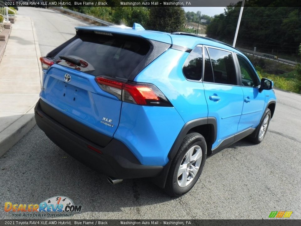 2021 Toyota RAV4 XLE AWD Hybrid Blue Flame / Black Photo #18