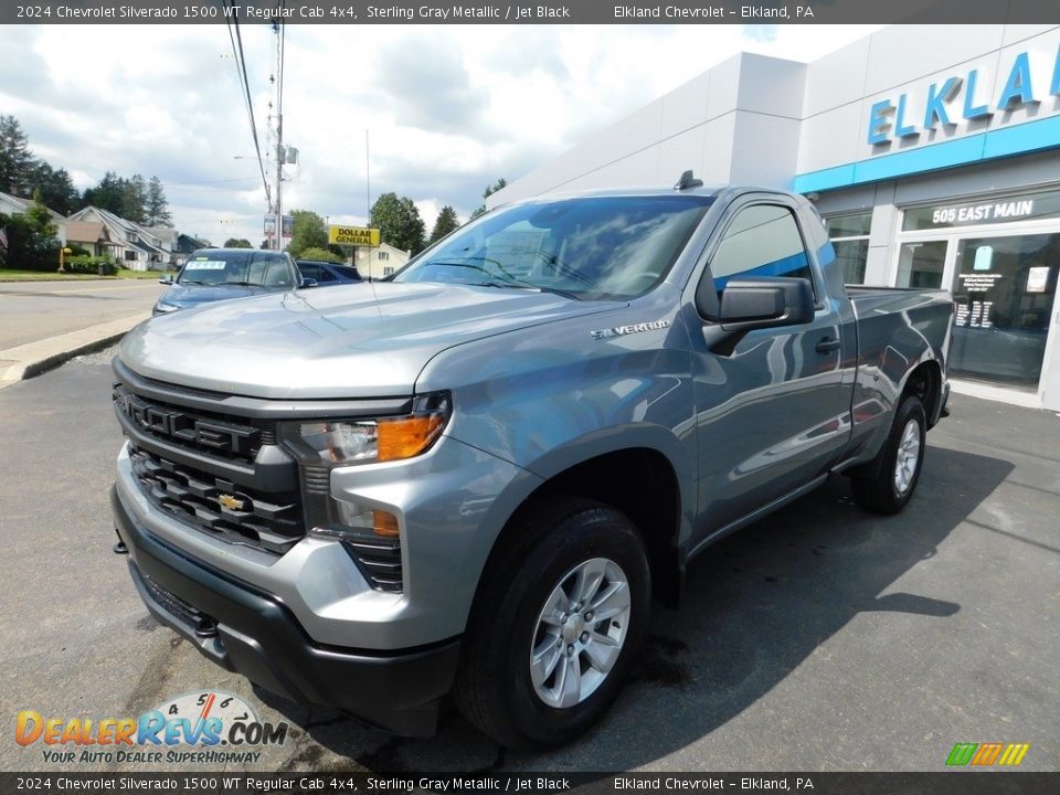 2024 Chevrolet Silverado 1500 WT Regular Cab 4x4 Sterling Gray Metallic / Jet Black Photo #2