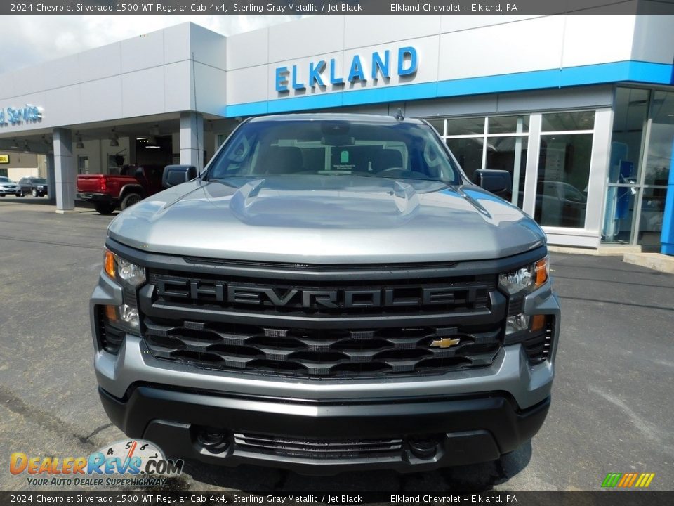 2024 Chevrolet Silverado 1500 WT Regular Cab 4x4 Sterling Gray Metallic / Jet Black Photo #3