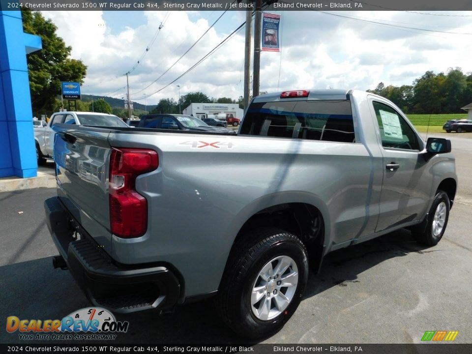 2024 Chevrolet Silverado 1500 WT Regular Cab 4x4 Sterling Gray Metallic / Jet Black Photo #7