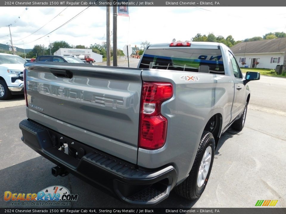 2024 Chevrolet Silverado 1500 WT Regular Cab 4x4 Sterling Gray Metallic / Jet Black Photo #8