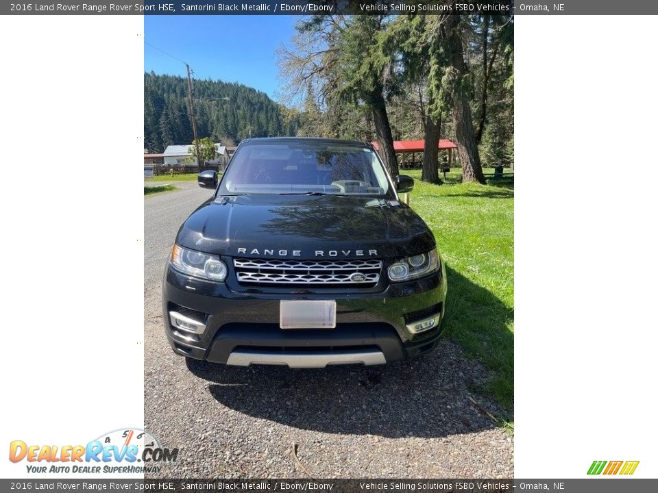 2016 Land Rover Range Rover Sport HSE Santorini Black Metallic / Ebony/Ebony Photo #12