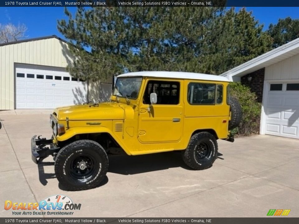 1978 Toyota Land Cruiser FJ40 Mustard Yellow / Black Photo #1