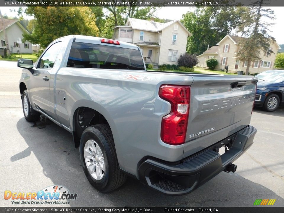 2024 Chevrolet Silverado 1500 WT Regular Cab 4x4 Sterling Gray Metallic / Jet Black Photo #10