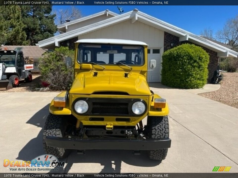 1978 Toyota Land Cruiser FJ40 Mustard Yellow / Black Photo #2