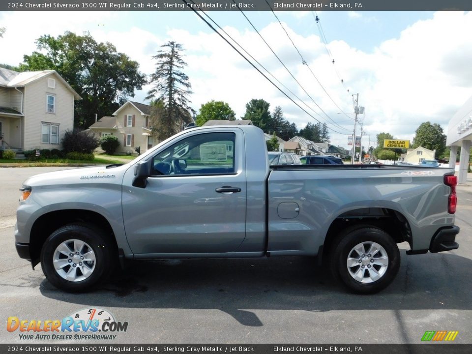 Sterling Gray Metallic 2024 Chevrolet Silverado 1500 WT Regular Cab 4x4 Photo #11