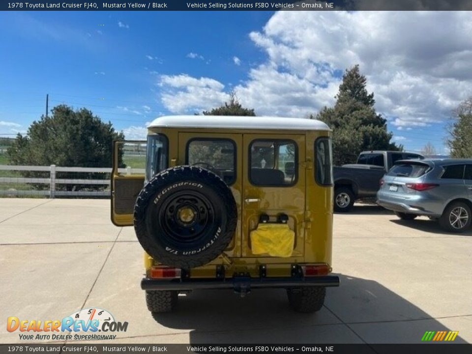 1978 Toyota Land Cruiser FJ40 Mustard Yellow / Black Photo #3