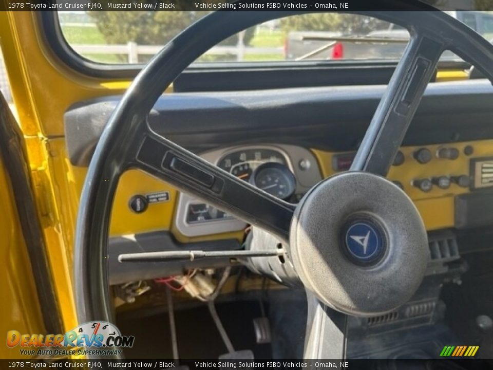 1978 Toyota Land Cruiser FJ40 Mustard Yellow / Black Photo #5