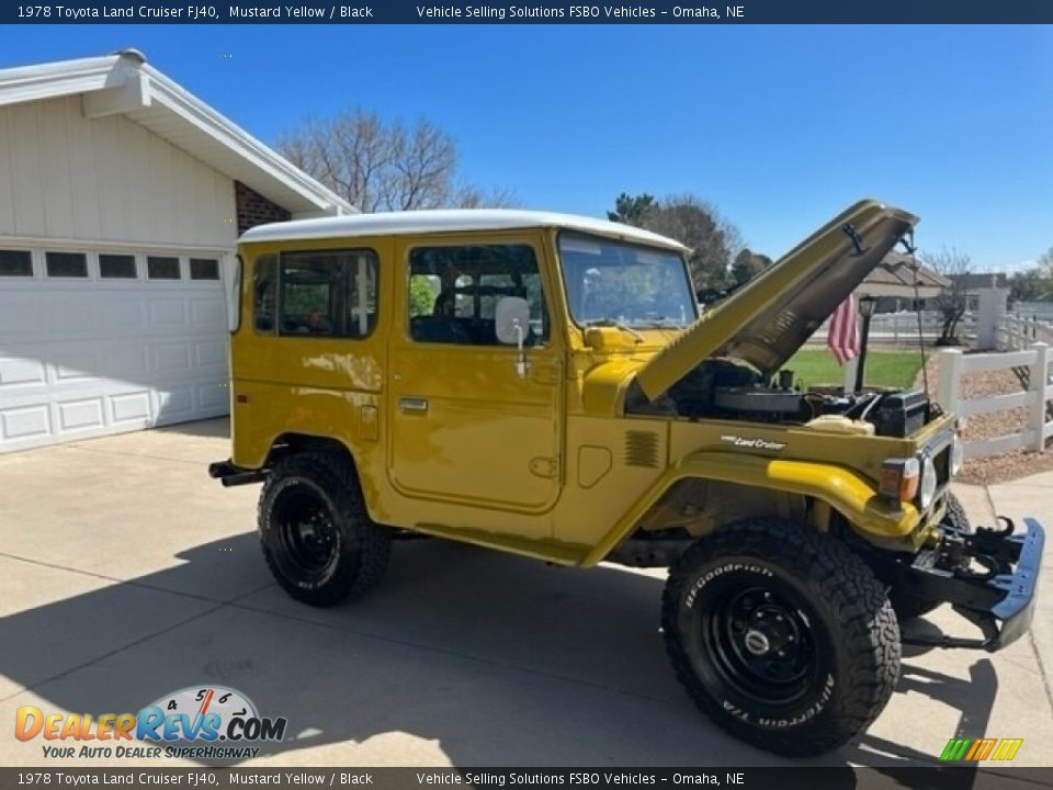 1978 Toyota Land Cruiser FJ40 Mustard Yellow / Black Photo #8