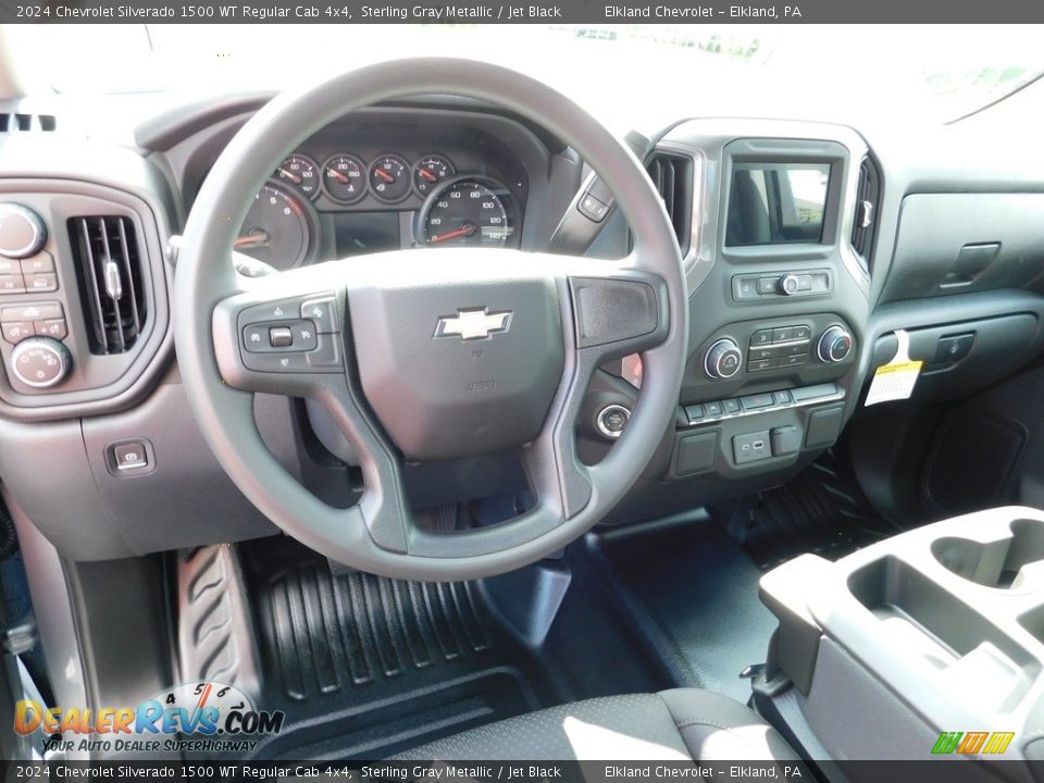 Dashboard of 2024 Chevrolet Silverado 1500 WT Regular Cab 4x4 Photo #20