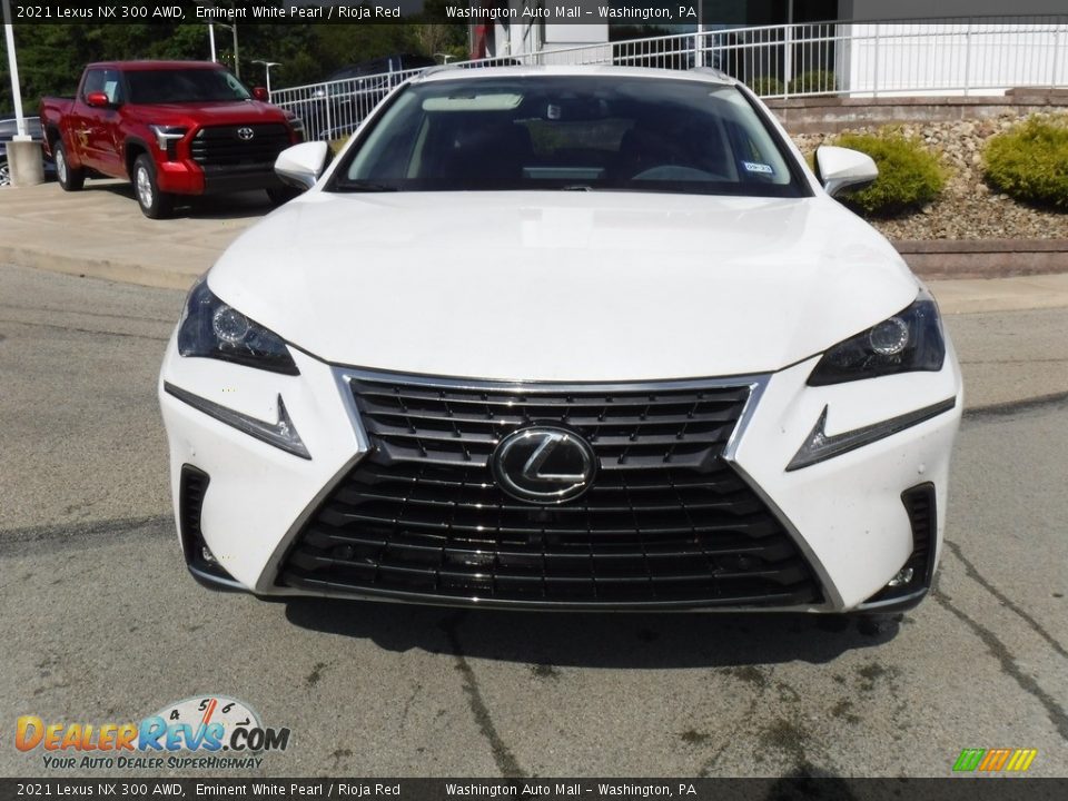 2021 Lexus NX 300 AWD Eminent White Pearl / Rioja Red Photo #14