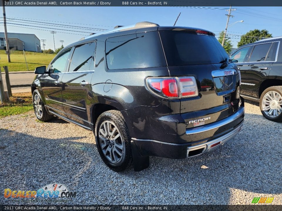 2013 GMC Acadia Denali AWD Carbon Black Metallic / Ebony Photo #6