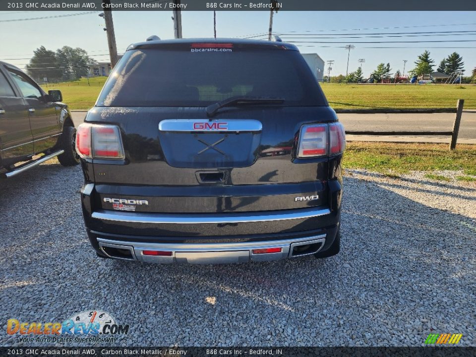 2013 GMC Acadia Denali AWD Carbon Black Metallic / Ebony Photo #7