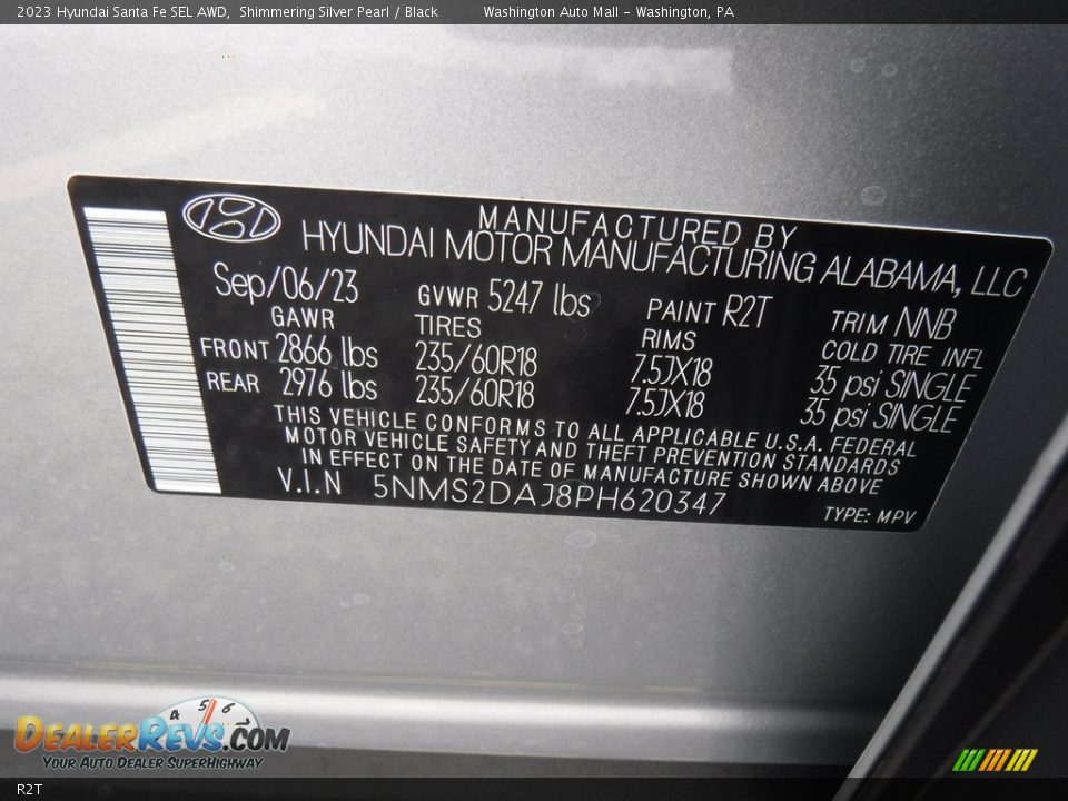 R2T - 2023 Hyundai Santa Fe