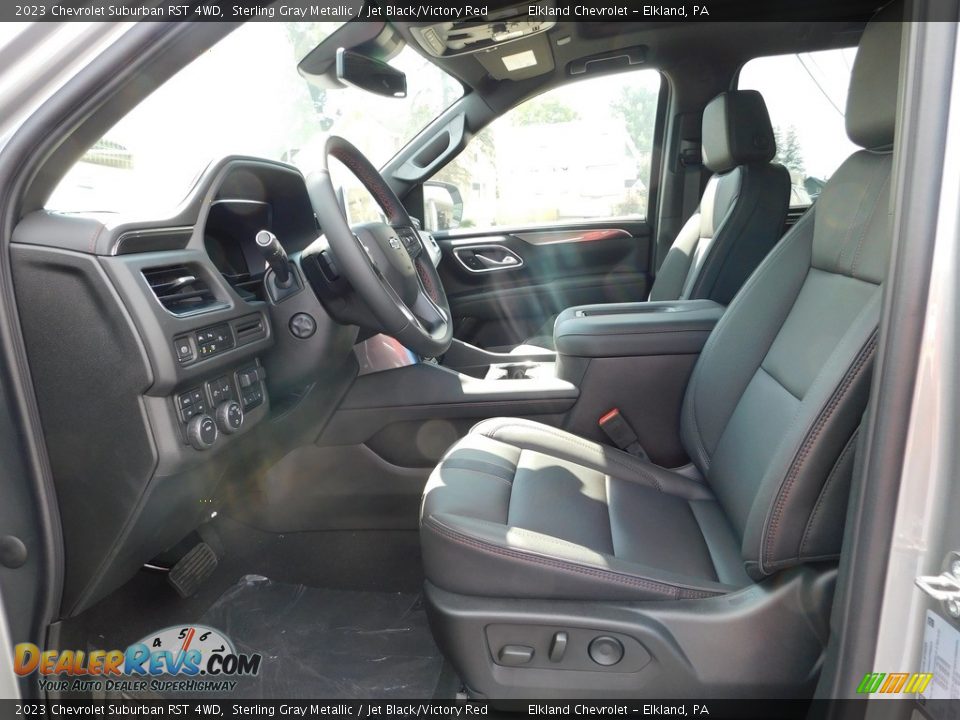 Jet Black/Victory Red Interior - 2023 Chevrolet Suburban RST 4WD Photo #19