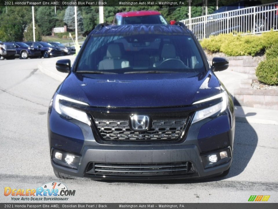 2021 Honda Passport Elite AWD Obsidian Blue Pearl / Black Photo #16