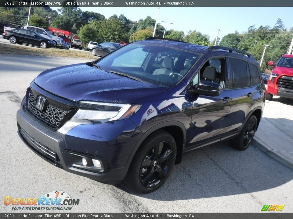 Obsidian Blue Pearl 2021 Honda Passport Elite AWD Photo #17