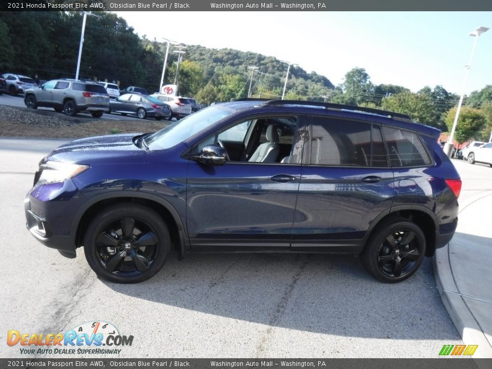 Obsidian Blue Pearl 2021 Honda Passport Elite AWD Photo #18